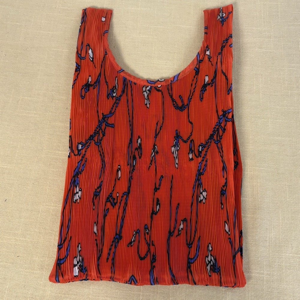 Baggu Standard Size Tote Bag Red Snapdragon Floral Print Machine Wash Recycled